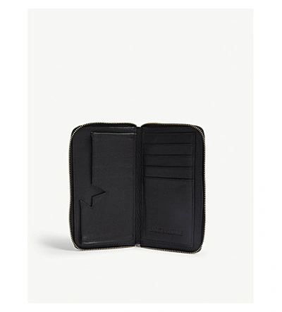 Shop Zadig & Voltaire Leather Iphone Case In Noir