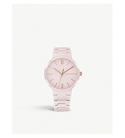 Tommy Hilfiger Women's Blush Ceramic Bracelet Watch 36mm In Rose | ModeSens