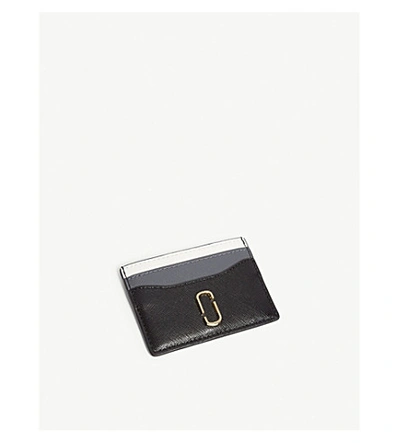 Shop Marc Jacobs Leather Cardholder In Black Multi