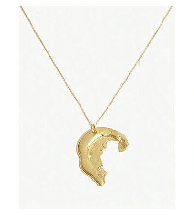 Shop Alighieri Odyssey 18ct Gold-plated Bronze Necklace