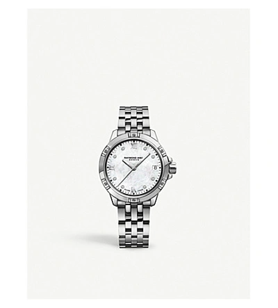 Shop Raymond Weil 5960-st-00995 Tango Stainless Steel And Diamond Watch In Silver