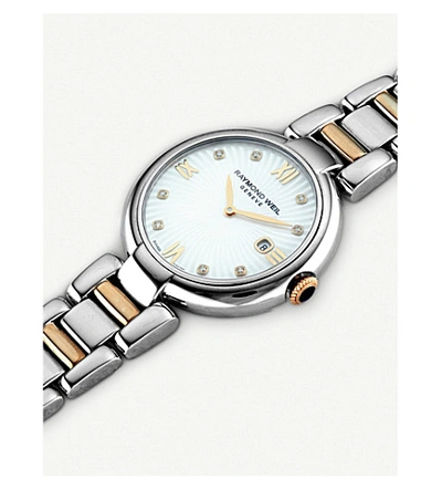 Shop Raymond Weil 1600stp00995 Mother-of-pearl Steel & Gold Watch In Silver