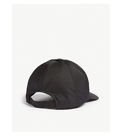 Shop Prada Womens Black Logo Nylon Baseball Cap
