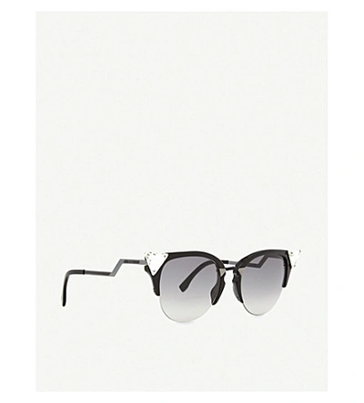 Shop Fendi Ff0041 Cat-eye Sunglasses In Black