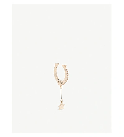 Shop Astrid & Miyu Horseshoe Ear Cuff In Rose Gold