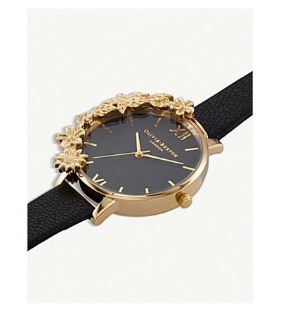 Shop Olivia Burton Gold And Leather Watch