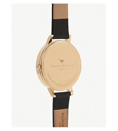 Shop Olivia Burton Gold And Leather Watch