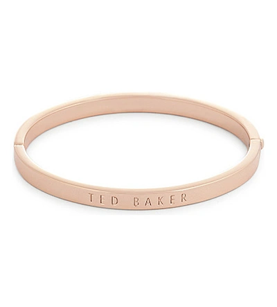 Shop Ted Baker Clemara Crystal Bangle In Nude Pink
