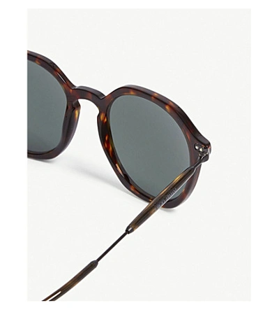 Shop Giorgio Armani Havana Ar8109 Phantos-frame Sunglasses In Brown