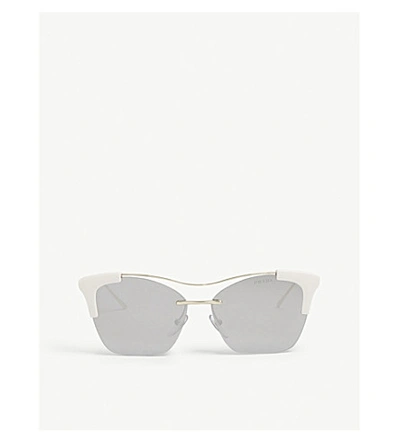 Shop Prada Womens Gold Pr21us Butterfly Sunglasses