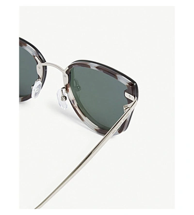 Shop Michael Kors Sanibel Butterfly-frame Sunglasses In Leapoard
