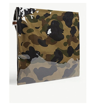 Shop A Bathing Ape Camouflage Medium Shoulder Bag In Green