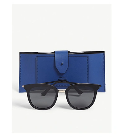 Shop Gentle Monster Slow Slowly Square-frame Sunglasses In Black