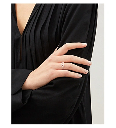 Shop Messika Gigi Hadid Move Addiction 18ct Yellow-gold Diamond Ring In White