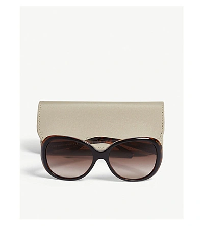 Shop Giorgio Armani Women's Black Ar8047 Round-frame Sunglasses