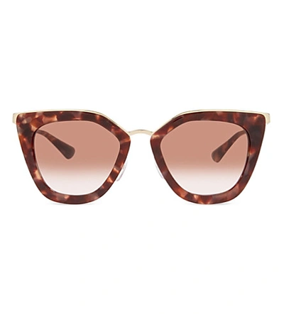 Shop Prada Pr53s Cat-eye Sunglasses In Pink
