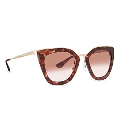 Shop Prada Pr53s Cat-eye Sunglasses In Pink