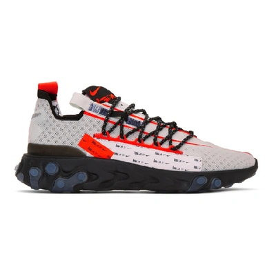 Shop Nike Black And Grey React Ispa Sneakers In 400 Ghost