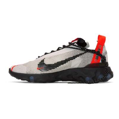 Shop Nike Black And Grey React Ispa Sneakers In 400 Ghost