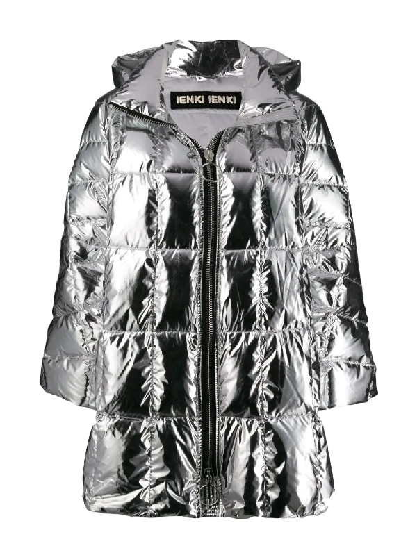 supreme silver puffer jacket