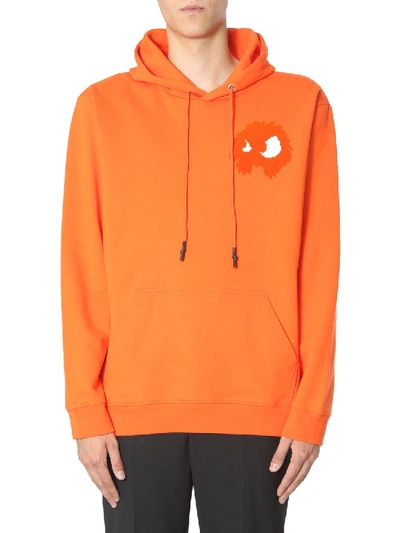 Shop Mcq By Alexander Mcqueen Orange Cotton Sweatshirt