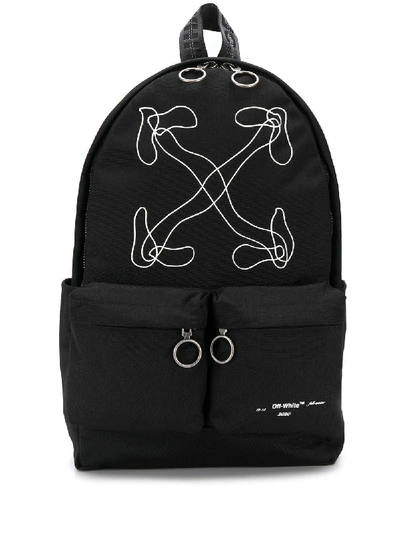 Shop Off-white Black Polyamide Backpack