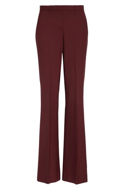 Shop Theory Demitria 2 Stretch Good Wool Suit Pants In Mulberry