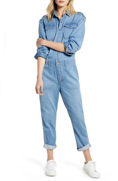 Shop Current Elliott The Crew Coverall Jumpsuit In Solstice Roll