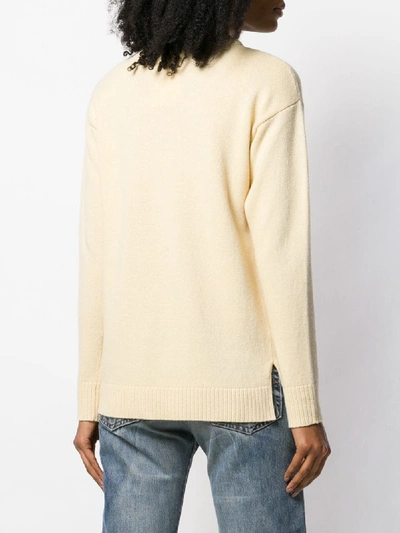 Shop Loewe Wool Sweater In Beige