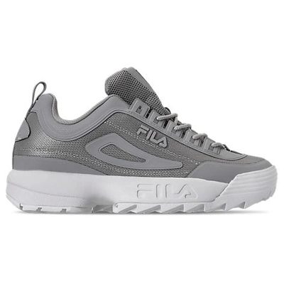 Shop Fila Men's Disruptor 2 Premium Shine Casual Shoes In Grey
