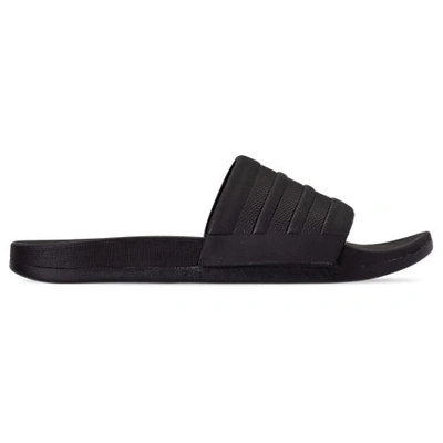 Shop Adidas Originals Adidas Women's Adilette Comfort Slide Sandals In Core Black/core Black