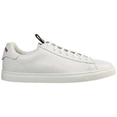 Shop Dsquared2 Men's Shoes Leather Trainers Sneakers Evolution Tape In White