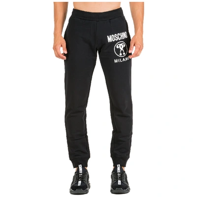 Shop Moschino Men's Sport Tracksuit Trousers Slim Fit In Black