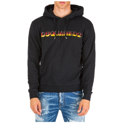 Shop Dsquared2 Men's Hoodie Sweatshirt Sweat In Black