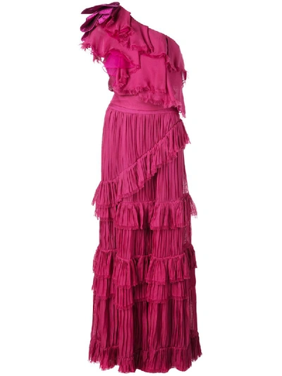 Shop Johanna Ortiz 'god Of The Night' Kleid In Pink