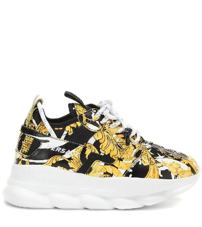 Shop Versace Chain Reaction 2 Sneakers In Multicoloured