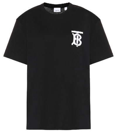 Shop Burberry Cotton T-shirt In Black