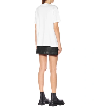 Shop Burberry Cotton T-shirt In White