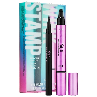 Shop Kaja Wink Stamp Original Waterproof Wing Eyeliner Stamp & Pen Original - Ink Black