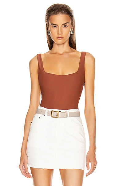 Shop Alix Mott Bodysuit In Sepia