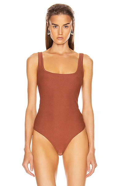 Shop Alix Mott Bodysuit In Sepia