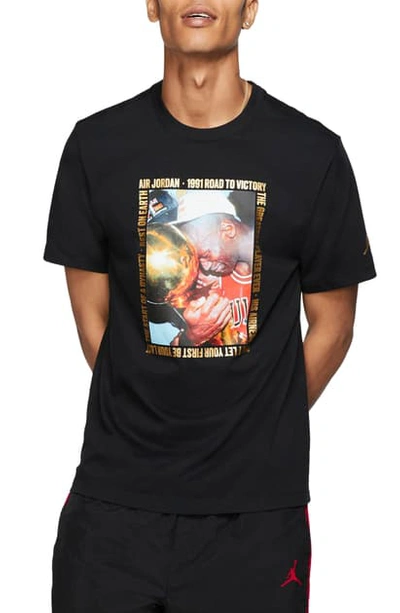 Shop Jordan Remastered Photo T-shirt In Black