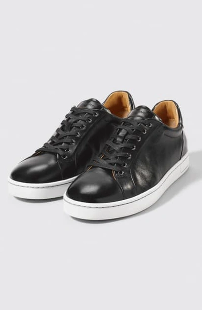 Shop Magnanni Elonso Low Top Sneaker In Marrone Leather