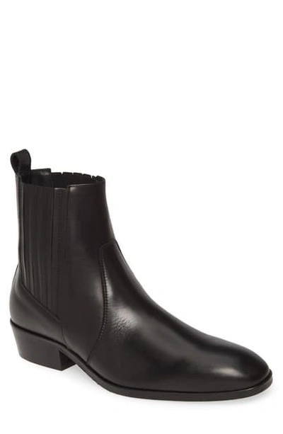 Shop Allsaints Rico Chelsea Boot In Black Leather