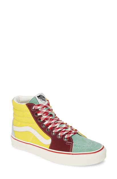 yellow high top vans