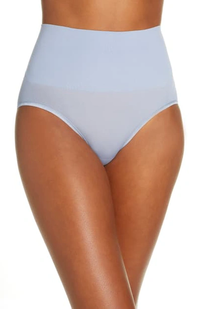 Shop Yummie Ultralight Seamless Shaping Briefs In Eventide Blue
