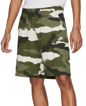 nike camo fleece shorts