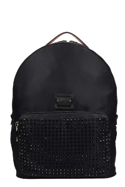 Shop Christian Louboutin Black Nylon Backloubi Backpack