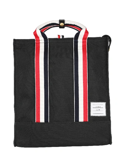 Shop Thom Browne Unlined Tote In Black