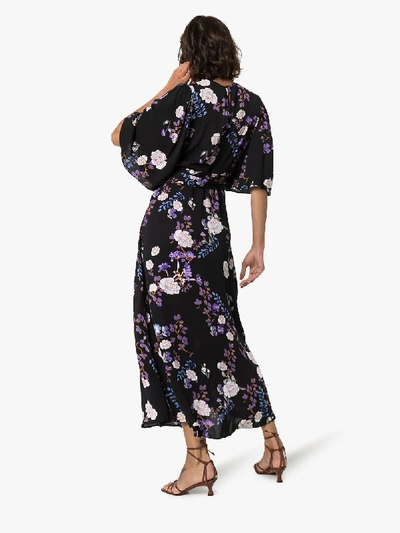 Shop Bytimo Floral Belted Dress In Multicolour
